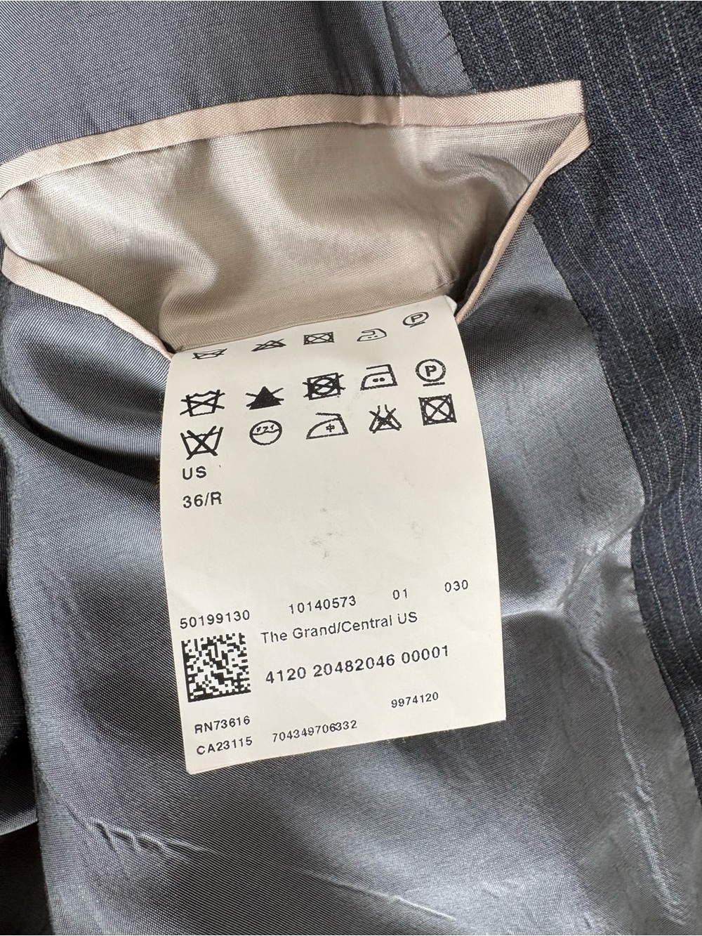 Charcoal pinstripe Hugo Boss Suit - Picture 3 of 8
